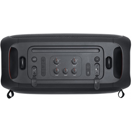 JBL Karaoke 100W PartyBox On-The-Go Bluetooth 6 Hours of Playtime Microphone Splashproof Black 
