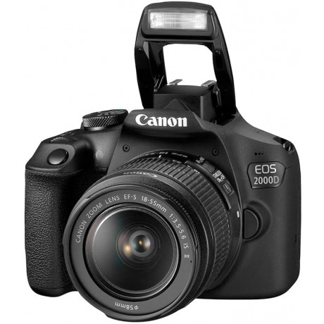Canon Camera 2000D+18-55mm IS DSLR DIGIC4+ 3.0" LCD Wi-Fi Bag & Card 
