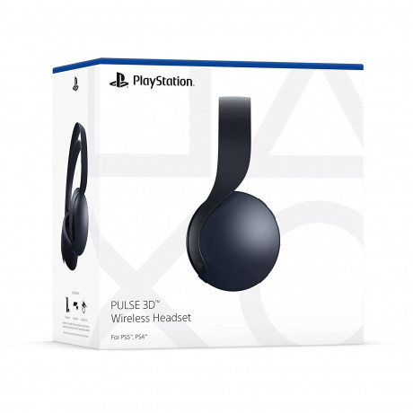  Sony Cordless Headphones for PlayStation 5 3D Midnight Black Color. 