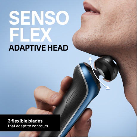  براون ماكينة حلاقة Series 6 لون أزرق وأسود 