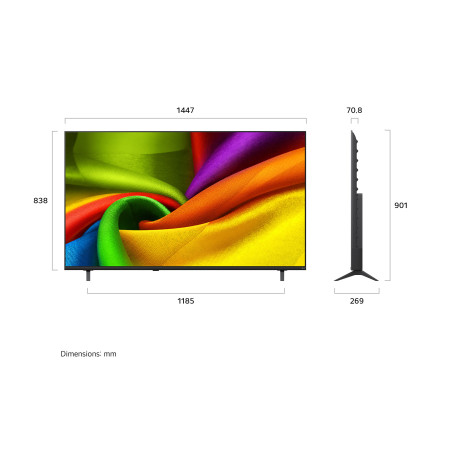  إل جي تلفزيون NanoCell فئة NU850 حجم 65 بوصة 4K ذكي بنظام webOS 