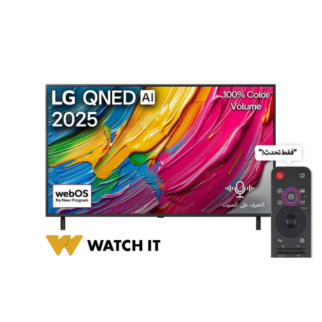  إل جي تلفزيون LED QNED ‎65 بوصة أسود 