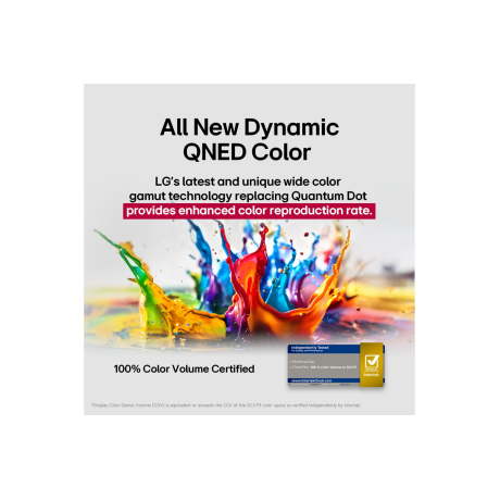  إل جي تلفزيون LED QNED ‎65 بوصة أسود 