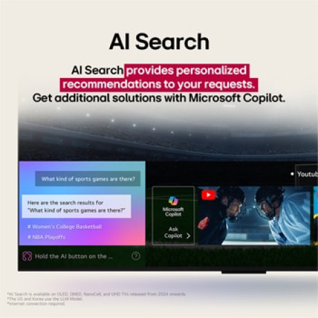  إل جي تلفزيون QNED، فئة QNED80، حجم 65 بوصة بدقة 4K UHD، ذكي بنظام تشغيل WebOS. 