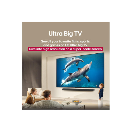  إل جي تلفزيون QNED، فئة QNED80، حجم 65 بوصة بدقة 4K UHD، ذكي بنظام تشغيل WebOS. 