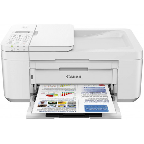 Canon Printer TR4551 Pixma 4-in-1 (Print, Copy, Scan & Fax) Inkjet Wi-Fi White 