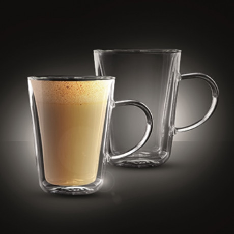  Food Appeal Cups Set 2 Pcs, 300ml, Latte Cappuccino Kenya Series. 