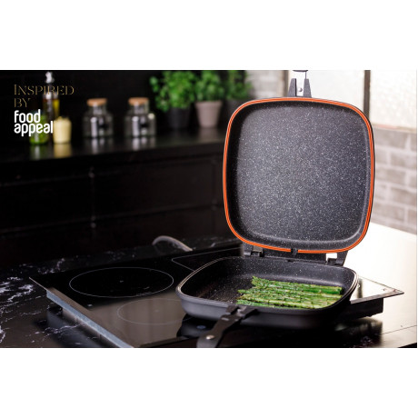  Food Appeal Grill Pan Reversible 32cm, EveryDay Plus Series, Black Color. 