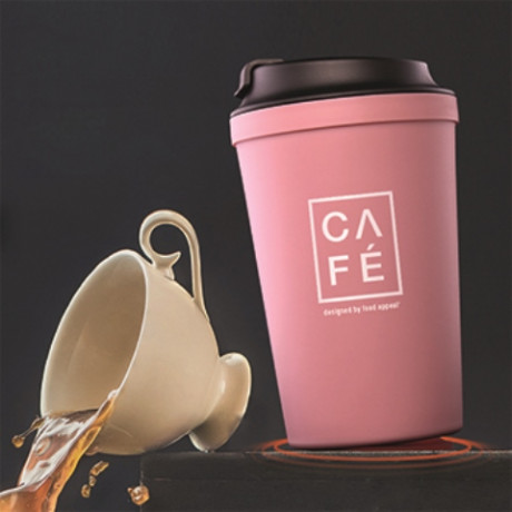  Food Appeal Coffee Cup Thermal, 340ml, Pink Color. 
