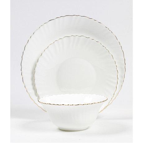 طقم أطباق عشاء 18 قطعة GOLDEN WAVE 7290115622140 من Food Appeal 