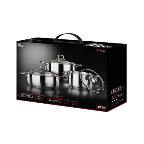 Food Appeal Casserole Set BISTROT 7290115626766 6 Pcs Stainless Steel 