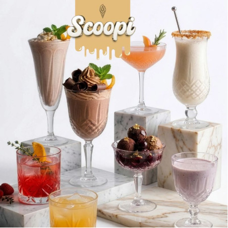  فود أبيل ماكينة آيس كريم SCOOPI ‏6 في 1، أسود 