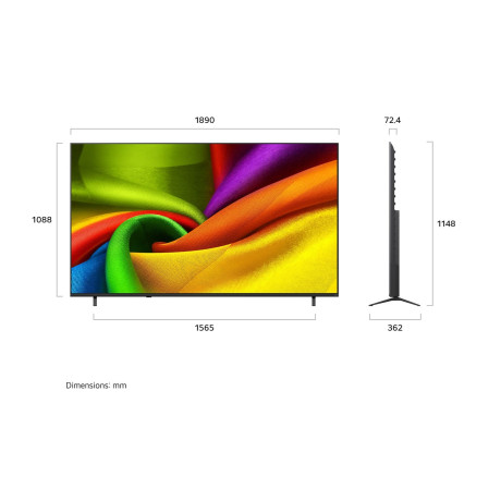  إل جي تلفزيون NanoCell فئة NU850 حجم 85 بوصة 4K ذكي بنظام webOS 