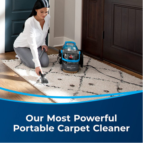  Bissell Spot Cleaner Handheld for Upholstery and Carpet 750W, Multiclean, Blue/Black Color. 
