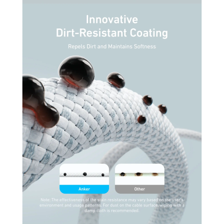  أنكر كابل USB-C إلى USB-C بقدرة 240 واط لون أسود 