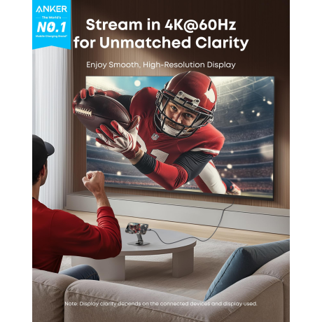  أنكر كابل USB-C إلى HDMI بطول 1.8 متر لون أسود 