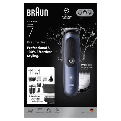  براون ماكينة حلاقة الشعر Series 7 Styler لون أسود وأزرق 