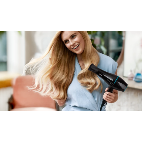  فيليبس مجفف شعر بقدرة 2100 واط ThermoProtect لون أسود 