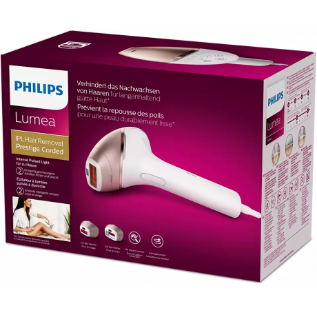  Philips IPL Hair Removal 450,000 Flashes, With SenseIQ Technology, Corded, White Color 