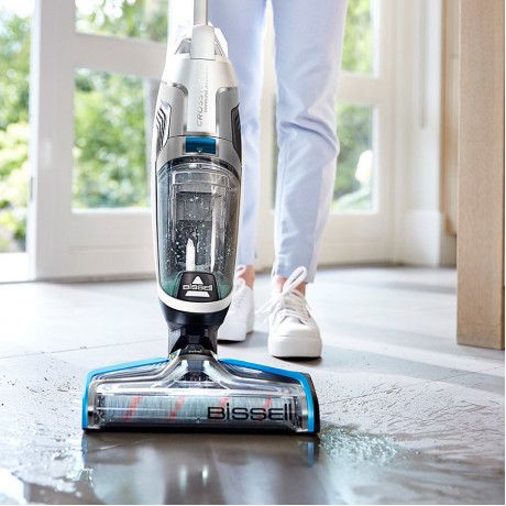  Vacuum Cleaner Cordless Crosswave Upright 250W with Suction Power 20W Silver/Blue Color from Bissell 