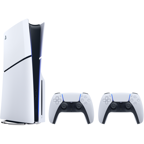  سوني بلايستيشن 5 سليم سعة 1 تيرابايت مع يدين تحكم، أبيض. 