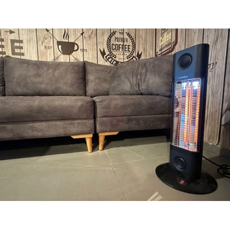  سمارتير مدفأة Veito بقدرة 1200 واط، لون أسود. 