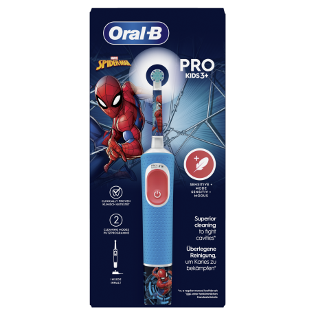  أورال-بي فرشاة أسنان كهربائية Vitality Spiderman لون أزرق 