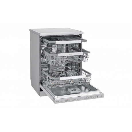  LG Dishwasher 10 Programs, 14 Place Setting, Inverter Direct Drive Save Energy, 3 Racks, Stainless Steel. 