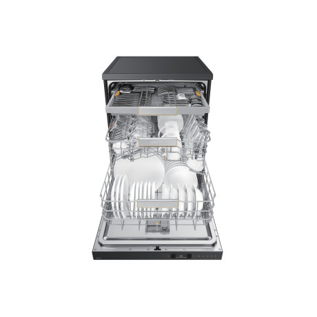  سامسونج جلاية، 11 برامج، سعة 14 طقم، ماتور انفرتر ، 3 رفوف، أسود غير لامع 