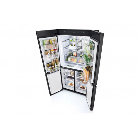  LG Refrigerator InstaView 4 Door Capacity 632 Ltr, Inverter Compressor Save Energy, Silver Glass. 