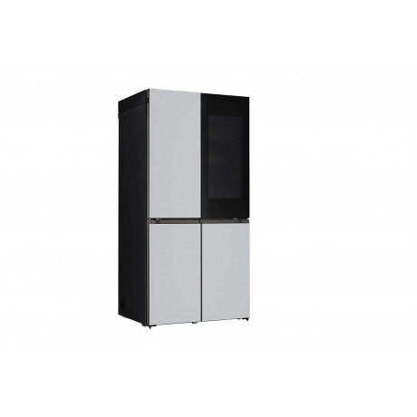  LG Refrigerator InstaView 4 Door Capacity 632 Ltr, Inverter Compressor Save Energy, Silver Glass. 