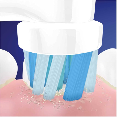 أورال-بي رؤوس فرشاة Frozen للاطفال، متوافق مع فرشاة الاسنان Vitality Pro Frozen، عبوة 4 قطع، ابيض 
