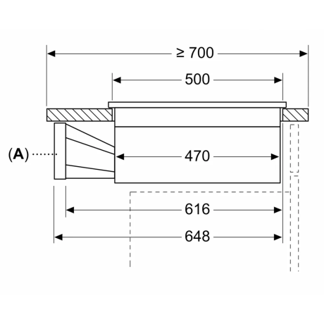  سيمنز طباخ الحث المغناطيسي مع شفاط بلت إن 80 سم زجاج أسود 