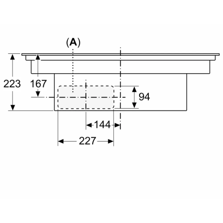  سيمنز طباخ الحث المغناطيسي مع شفاط بلت إن 80 سم زجاج أسود 