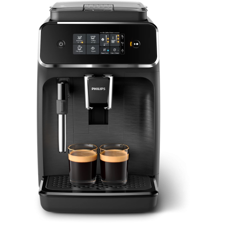  فيليبس ماكينة قهوة أوتوماتيكية سلسلة 2200 مع مكثف حليب كلاسيكي، أسود 