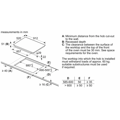  سيمنز طباخ الحث المغناطيسي بلت إن 90 سم زجاج أسود 