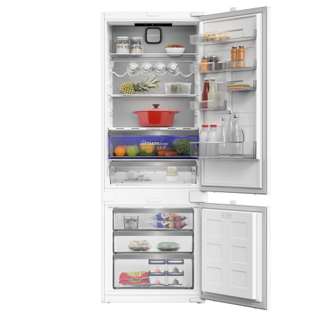  Grundig Refrigerator Built-in Bottom Mount Capacity 405 Ltr, Inverter Compressor Save Energy, White Color. 