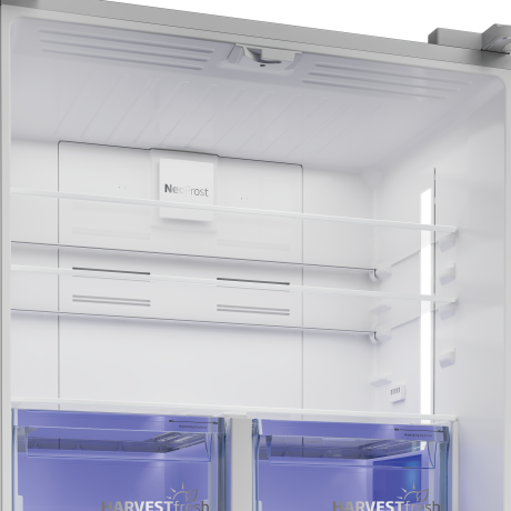  بيكو ثلاجة أربع أبواب سعة 580 لتر، ماتور انفيرتر موفر للكهرباء، ستانلس ستيل. 