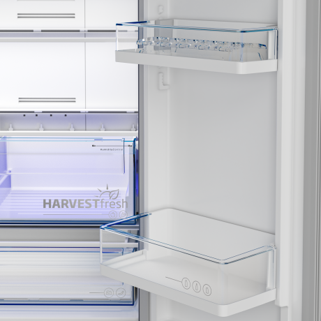  بيكو ثلاجة أربع أبواب سعة 580 لتر، ماتور انفيرتر موفر للكهرباء، ستانلس ستيل. 