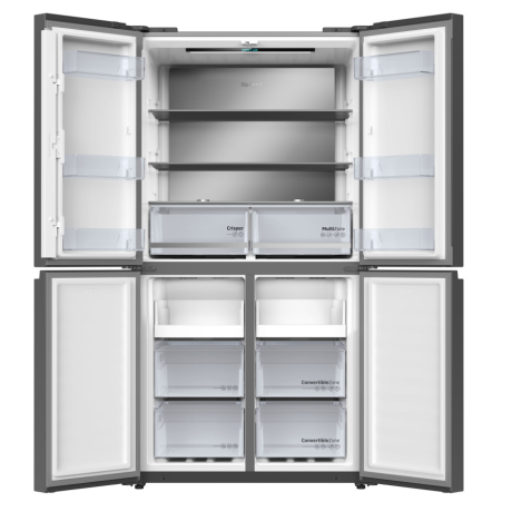  بيكو ثلاجة أربع أبواب سعة 601 لتر، ماتور انفرتر موفر للكهرباء، ستانلس أسود. 