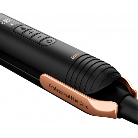  Grundig Hair Straightener With Ionic Technology, Temperature 130-230° C, Grey/ Rose Gold Color. 