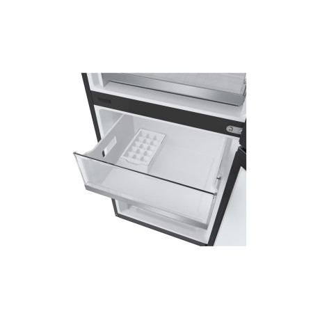  إل جي ثلاجة فريزر سفلي سعة 344 لتر، ماتور انفرتر موفر للكهرباء، أسود. 