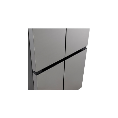  إل جي ثلاجة أربع أبواب سعة 474 لتر، ماتور انفرتر موفر للكهرباء، فضي. 