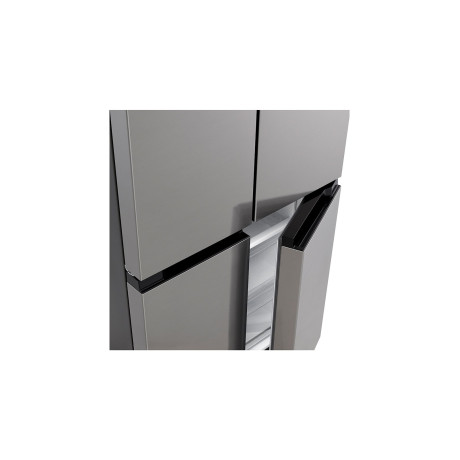  إل جي ثلاجة أربع أبواب سعة 474 لتر، ماتور انفرتر موفر للكهرباء، فضي. 