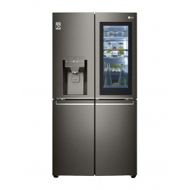 LG Refrigerator 4 Door Gross 653 Ltr, Inverter Compressor Save Energy, InstaView Door-in-Door, Air Filter, Black Stainless. 