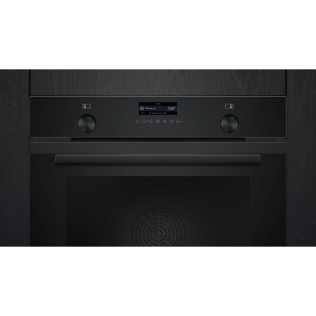  سيمنز فرن كهربائي بلت إن 60 سم، 71 لتر، زجاج أسود 