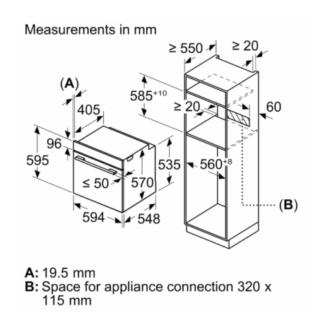  سيمنز فرن كهربائي بلت إن 60 سم زجاج أسود ستانلس ستيل 