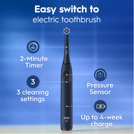  أورال-بي فرشاة أسنان كهربائية iO Series 2 لون أسود 