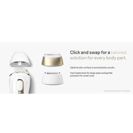  براون جهاز إزالة الشعر بتقنية IPL موديل (5152) – 400,000 ومضة، أبيض وذهبي 