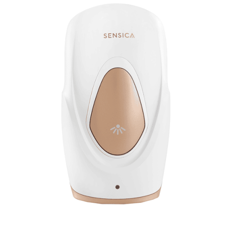  سينسيكا جهاز إزالة الشعر Sensilight Mini بتقنية IPL باستخدام الومضات، استخدام سلكي، أبيض/ذهبي وردي. 